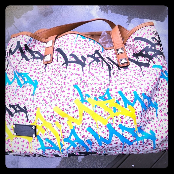 L.A.M.B. Handbags - L.A.M.B. Graffiti Shoulder Bag